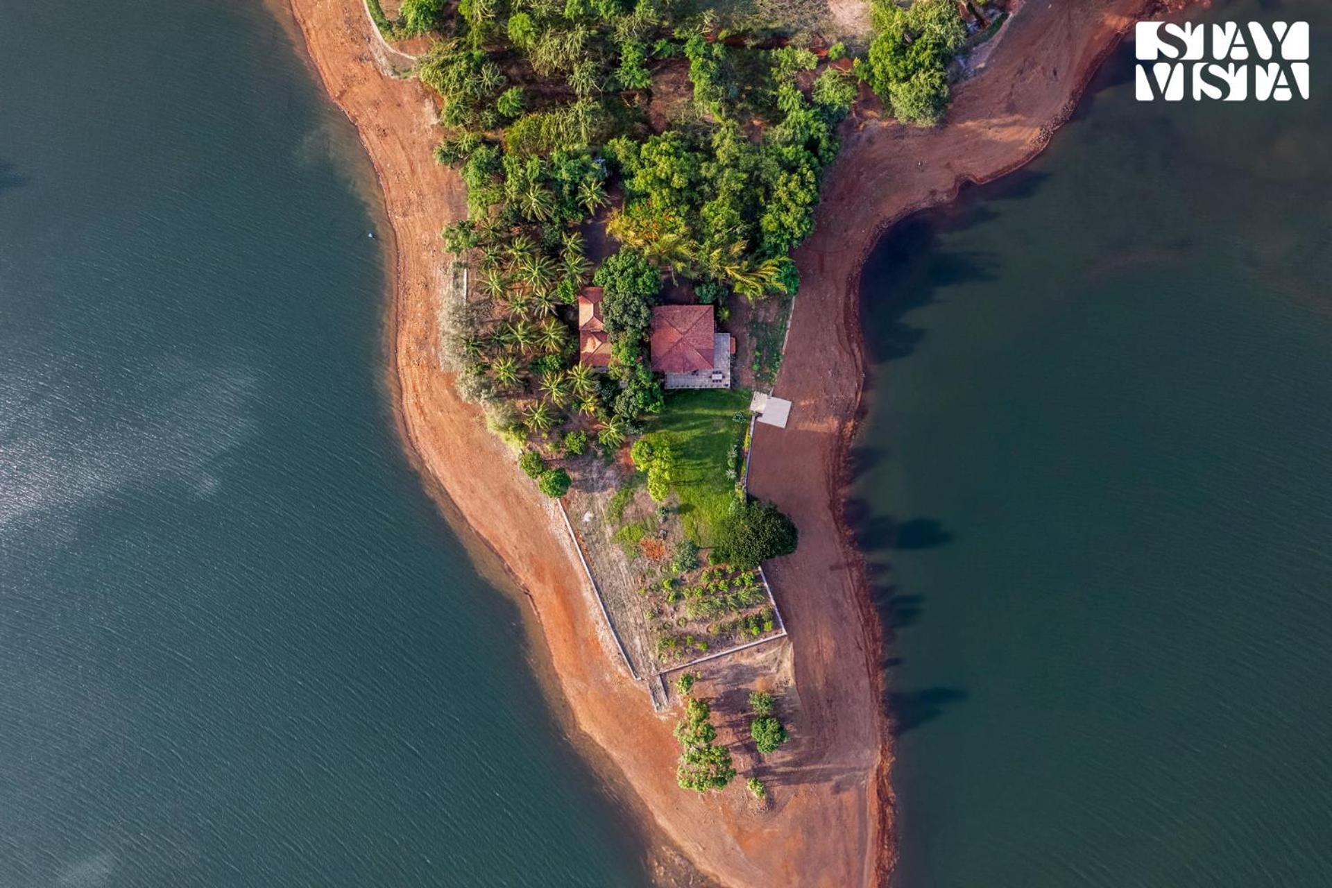 Stayvista At Three Shores With Lake View & Alfresco Dining Khamshet Buitenkant foto